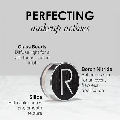 Glass Powder 0.4 Oz, Skin Perfecting Loose Face Powder, Creamy Formula for a Natural Luminosity Glow, Finishing Powder for a Flawless Skin Look, Setting Powder