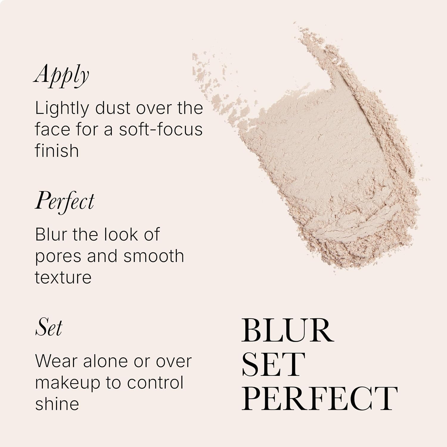 Glass Powder 0.4 Oz, Skin Perfecting Loose Face Powder, Creamy Formula for a Natural Luminosity Glow, Finishing Powder for a Flawless Skin Look, Setting Powder