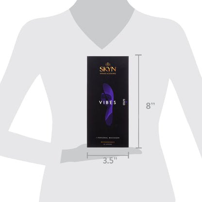 SKYN Vibes Personal Massage Wand Vibrator, 20 Speeds, Purple, 1 Count